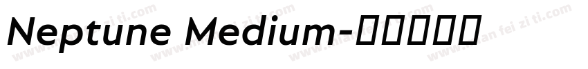 Neptune Medium字体转换